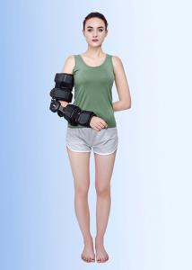 Quality Black Telescoping Elbow Brace Alloy Hinged Elbow Brace Post Op One Size Fit All for sale