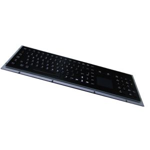 Liquid Proof Industrial Touchpad Keyboard 20mA IP65 Electrophoretic Black
