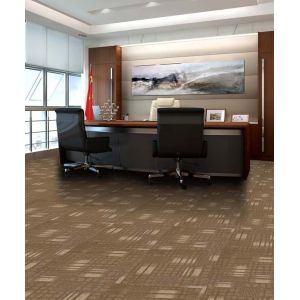 Wedding PVC Carpet Flooring / Polyester Carpet Tiles Woven Technics