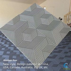 UV Resistant Polypropylene Garage Floor Tiles Black Industrial Interlocking