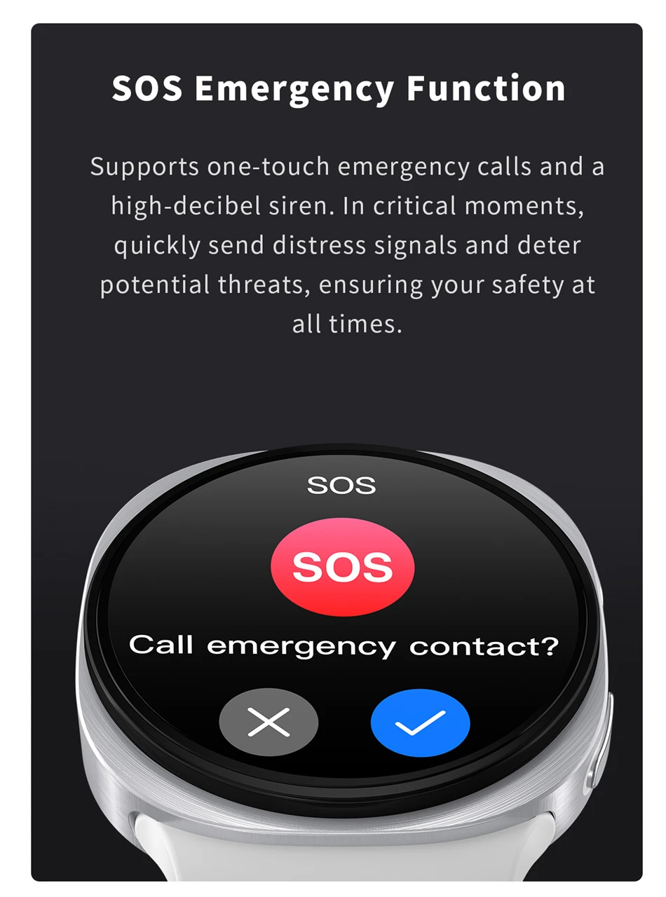 HD8Mini Smartwatch BT Call Wireless Charging BT5.4 SOS Emergency