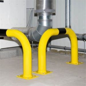 1200x1000mm Collision Protection Guard Hardware Fabrication Yellow Balck