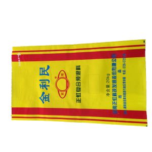 BOPP Laminated PP Woven Sacks For Flour Packaging Side Gusset Tear Resistant