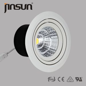 Quality LED downlight 360 degree rotating dimmable 3000K warm white CCT 20w 30w 125mm cutout for sale
