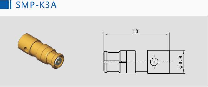 Straight Female SMP Rf Coaxial Connector / High Precision Rf Cable Connector