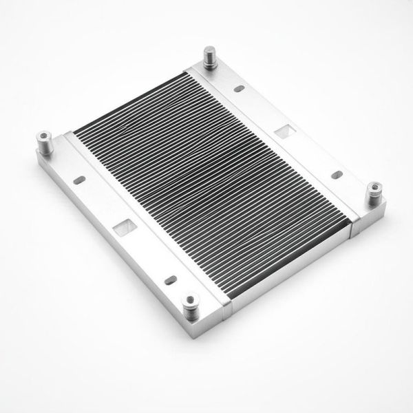 Customized and Energy-Saving Fin Type Heat Exchanger for Electronic Devices Base