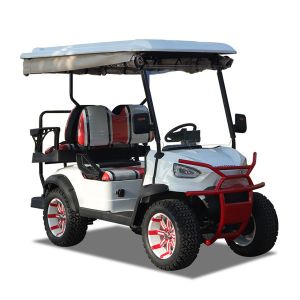 China 4 SEAT CUSTOMIZE LEGAL STREET LITHIUM DOUBLE ELECTRIC VEHICLE OFF ROAD GOLF CART
 on sale