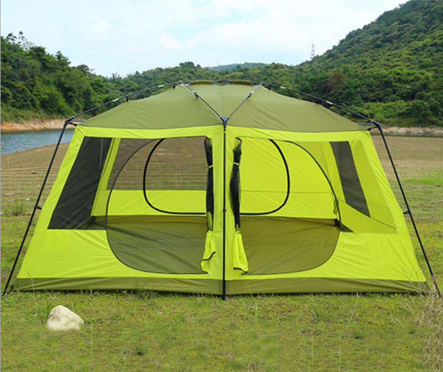 Luxury Popular 5-12 Person 2 Room or 3 Room Camping Tent(HT6103)