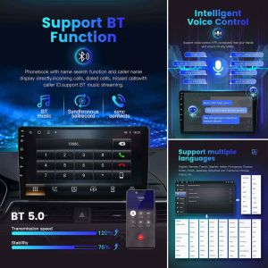 Uniersal Car model 9'' Multimedia Player Stereo With Carplay WIFI GPS EQ FM