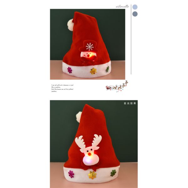 Santa Claus Christmas Hat Red Xmas Decoration For Fancy Dress Up Unisex Costume