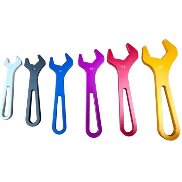 Upgrade Your Maintenance Game 6 pcs Aluminum Billet Racing Tool Sets for AN4-AN16 Sprint Car Wrenches Professional Grade
