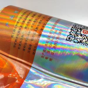 China CMYK Chemical Safety Labels Laser Vial Hologram Waterproof Sticker Labels on sale