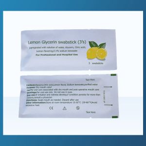 White Medical Foam CHG Swabsticks Disinfection Individually Packaged