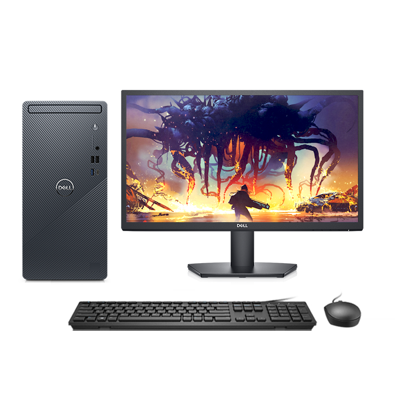 Dell Desktop Inspiron 3020 Core Gen13 i3-13100 8G 512G SSD with 21.5" SE2222H Monitor