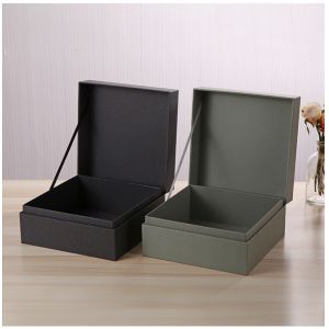 Custom ISO9001 Black Elegant Recyclable Paper Cardboard Shipping Packaging Boxes
