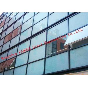 Hidden Frame Pre - glazed Double Layer Glass Façade Curtain Wall With Heat