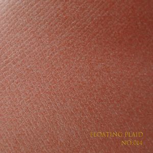 Floating Plaid Leatherette Paper for Bookbinding Packaging Authentic Beauty