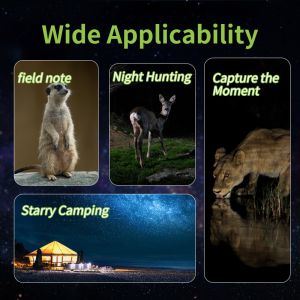 10X Infrared Night Vision Telescope Night Hunting Digital Monocular Camera