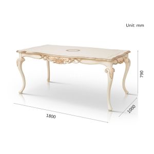 New Design Wholesale Classic 8 Chairs Italian Dining Table