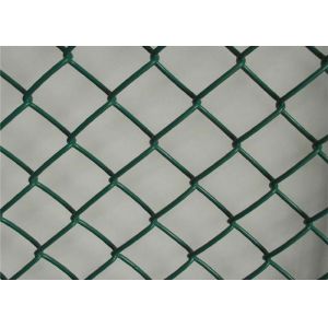 Quality Chain Link Wire Mesh Fence / Wire Mesh Chain Link Fence Aluminum Alloy Wire PVC Coated Square Holes for sale