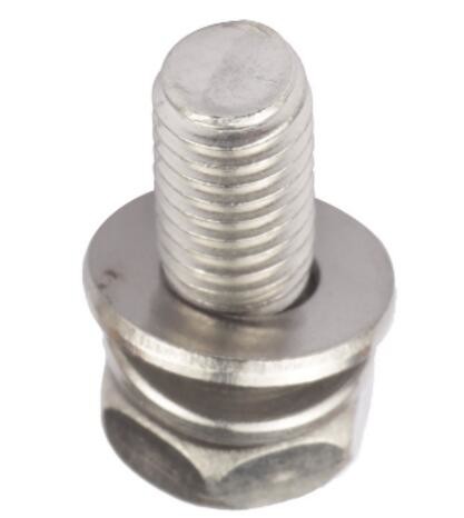 Buy Stainless Steel Cross Head Screw With Washer Zinc Plate Surface DIN6900 at wholesale prices