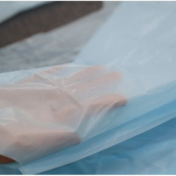 Non Woven Disposable Isolation Gown CPE Long Sleeve Doctor Medical Apron