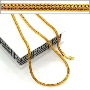 Korean Fishbone chain New Trendy Suitable for men and women Jewelry 18K Real Gold Plated