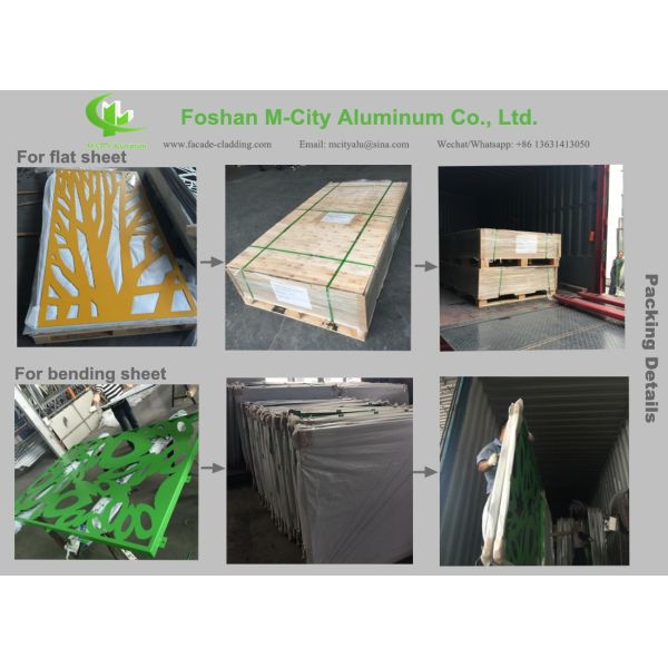 Powder Coated Aluminum Cladding Panel with Customizable Patterns in 3003 Aluminum Alloy for Building Facades