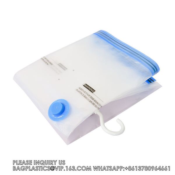 Good Quality Hanging Vacuum Storage Bag 75% Space Saver Vacuum Compression Clothing Finishing Bag