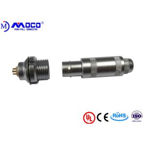 Male / Female Back Panel Mount Wire Connector , Electrical Quick Release