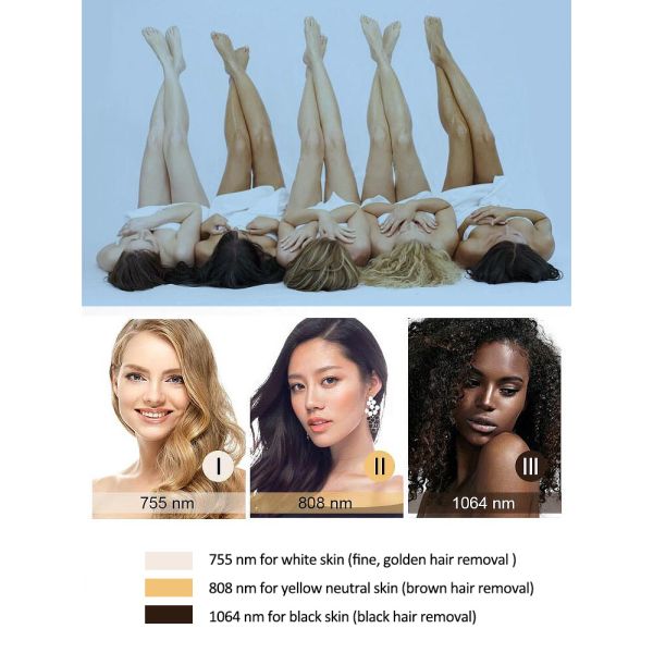 Portable 808nm Diode Laser Hair Removal Machine For Home hair removing laser machine lady hair removal machine