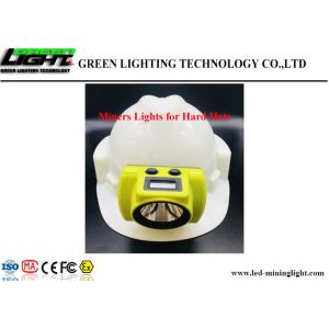 China Hard Hats LED Miners Cap Lamp IP68 6.8Ah Battery Capacity With OLED Screen on sale