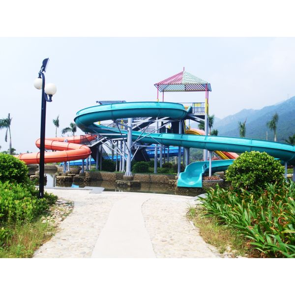 SGS Approval Huge Combined Theme Park Adult Water Slides In Water Parks