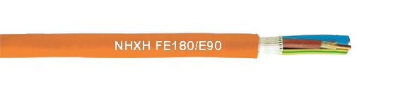 180 / E90 Fire Resistance Cable , 1 x 4 RE Orange Sheath Halogen Free Cable