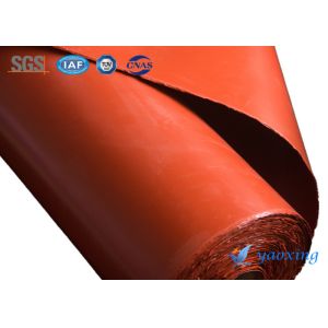1.5mm Red Single Side Silicone Coated Fiberglass Fabric
