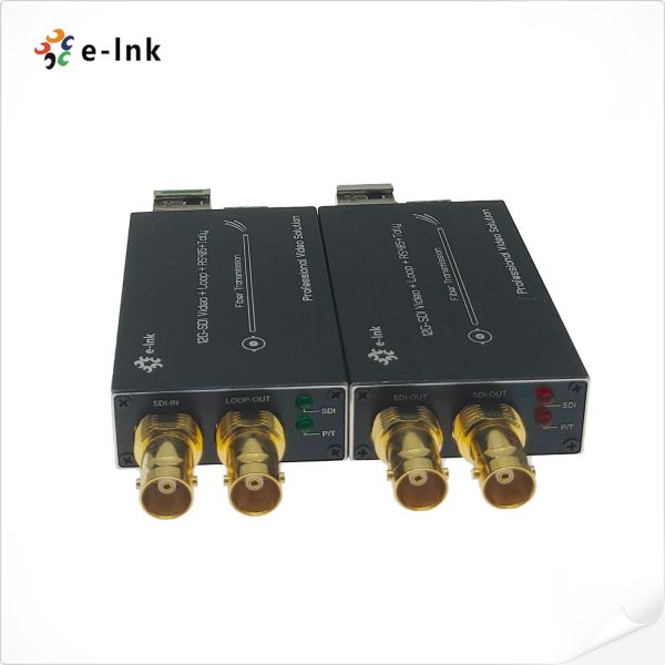 Buy 4K 12G SDI Fiber Converter with Loop Out Monitoring and Embedded Audio at wholesale prices