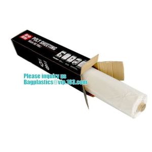 Clear Plastic wrapping Sheeting roll, Low density polyethylene film plastic