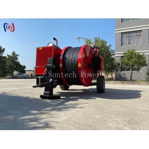 Hydraulic Traction Overhead Line Stringing Equipment Force Speed Stepless