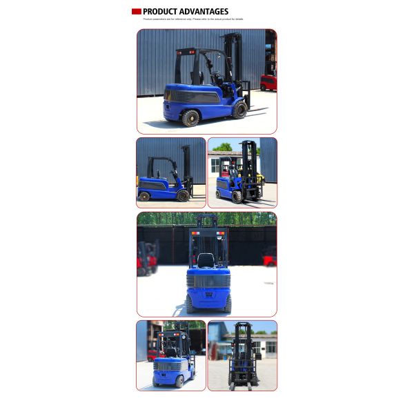 China Ballery Forklift 1.5 Ton 2Ton 3Ton 5Ton 4wd Forklift 4 Wheel Mini Electric Forklift for Sale