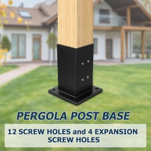 High Strength Steel Post Based Aluminum Pergola Bracket Kit with Powder Coated