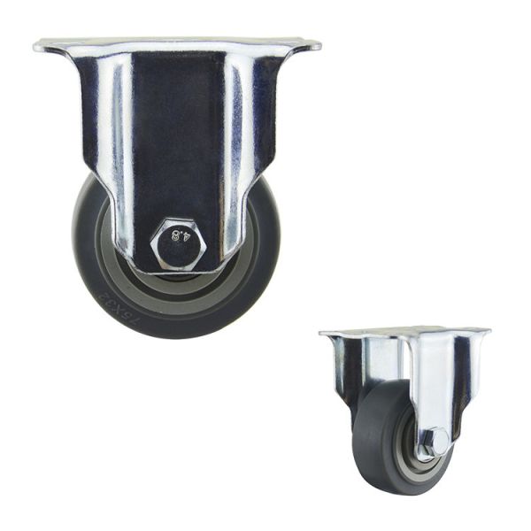 3" Silent Medical Cart 80kg Capacity Medium Duty Casters