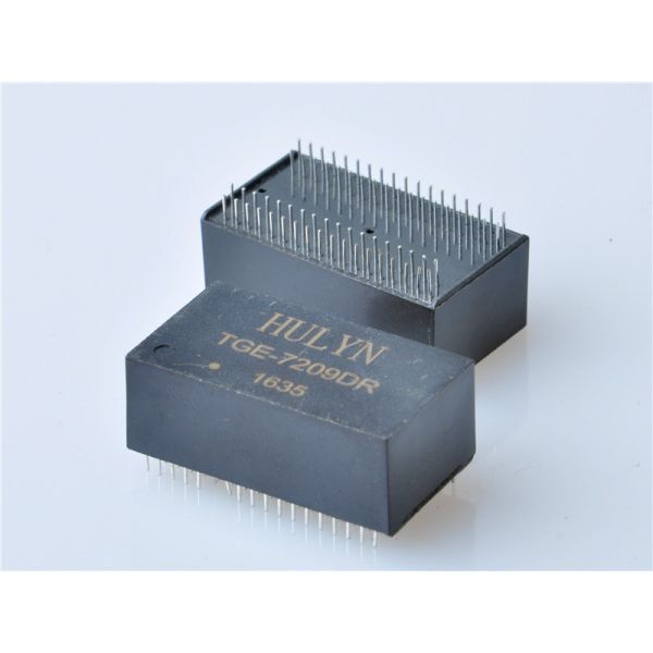 10/100/1000 Base-T Quad port SMD LAN Magnetic Transformer,72PIN,Very low profile PCMCIA /PC Card, SMD package.