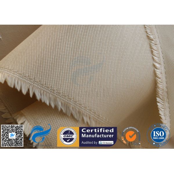 Buy Brown 800℃ 600g Satin Silica Fabric Fiberglass High Temperature Cloth Durable at wholesale prices