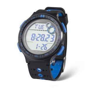 Plastic Digital Watch with Stainless Steel Case Back, 5ATM Water Resistance and TPU Strap,LCD Digital Watches