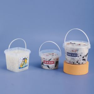 Sample Supplied Plastic Bucket Storage 280ml 500ml 1000ml Food Grade Color Customized