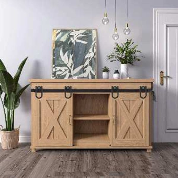 Rustic Metal Hardware Pull Handles For Sliding Barn Door Fit Gates Garages Sheds