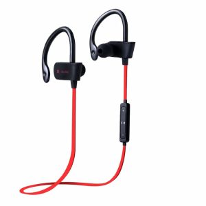 Rechargeable 10m IPX4 Neckband Bluetooth Earphones With Mic