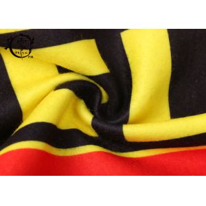 Belgium Custom Winter Soccer Team Scarves , Fleece Printed Football Scarves