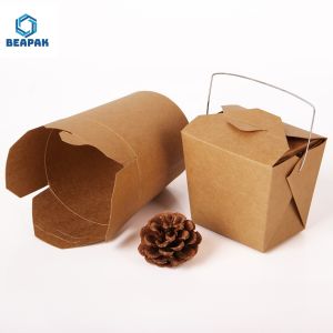 Recycle Kraft Paper Lunch Custom Food Packaging Boxes