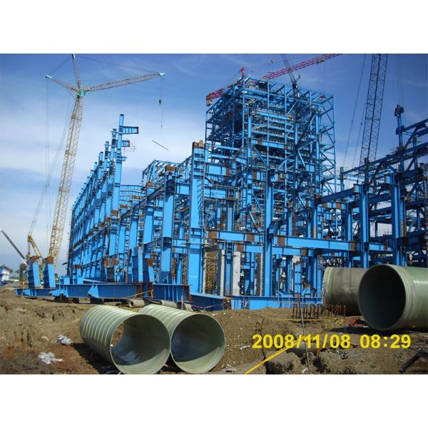 Buy Light Steel Structure Prefab Steel Warehouse With C/Z Galvanized Steel Q235 Purlin And Rockwool Sandwich Panel Roof Wall Panel at wholesale prices
